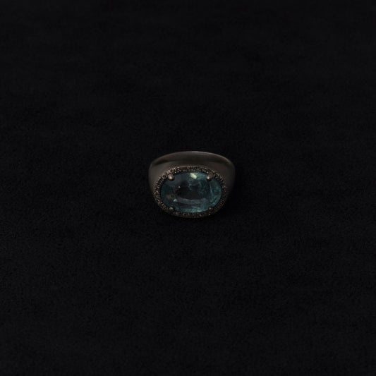 2248 Aquamarine | Canan Pinky Ring