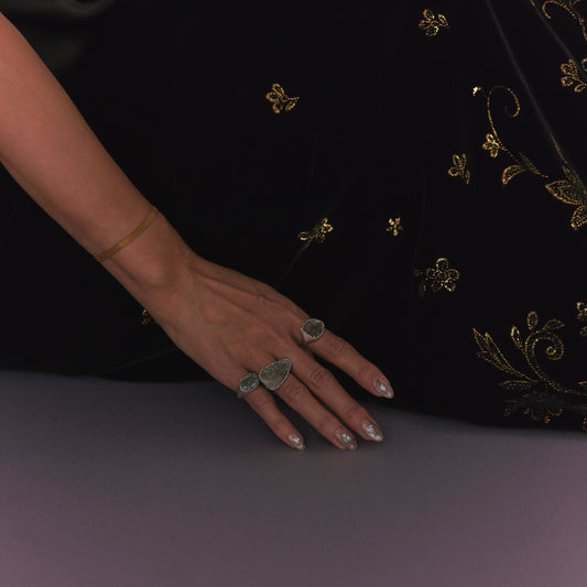 2248 Aquamarine | Canan Pinky Ring