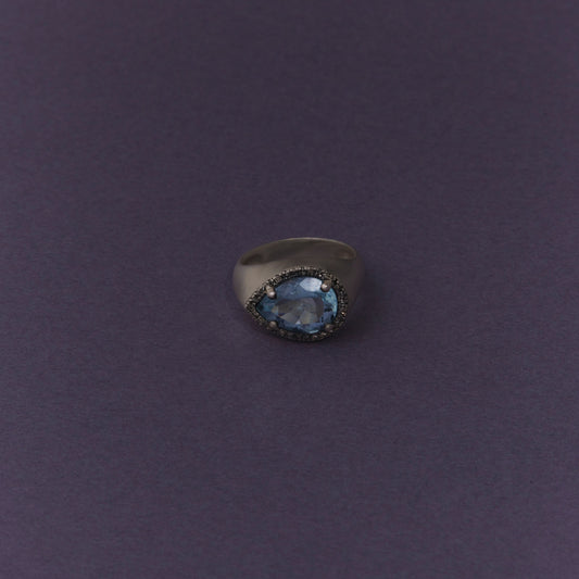 2249 Aquamarine | One of a Kind Canan Pinky Ring