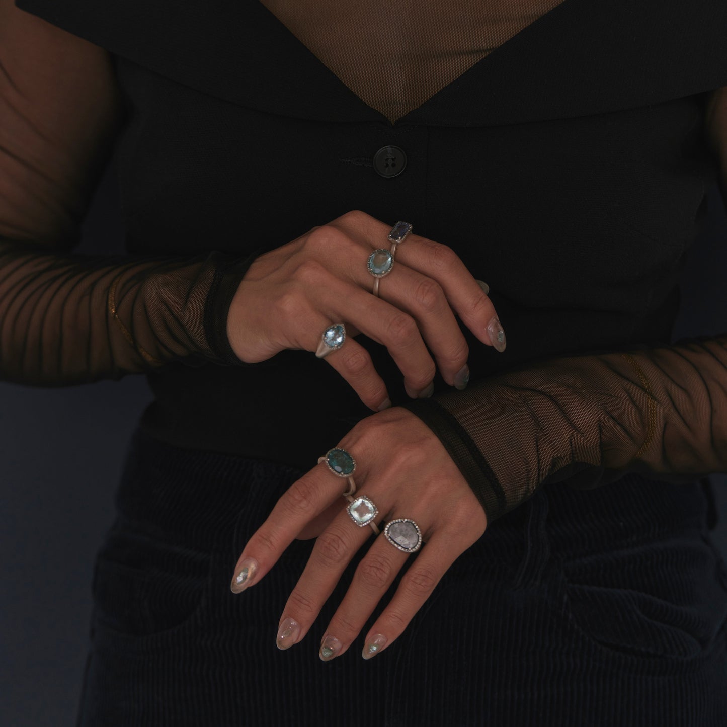 2254 Aquamarine | One of a Kind Reni Ring