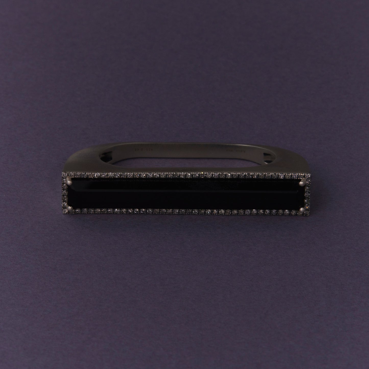 2264 Onyx | Pave Double Ring