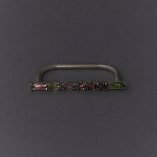 2265 Bi-color Tourmaline | Milena Double Ring
