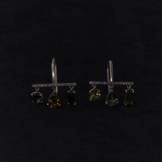 2272 Green Tourmaline | Hannah Earring