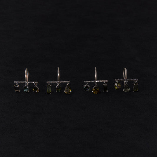 2272 Green Tourmaline | Hannah Earring