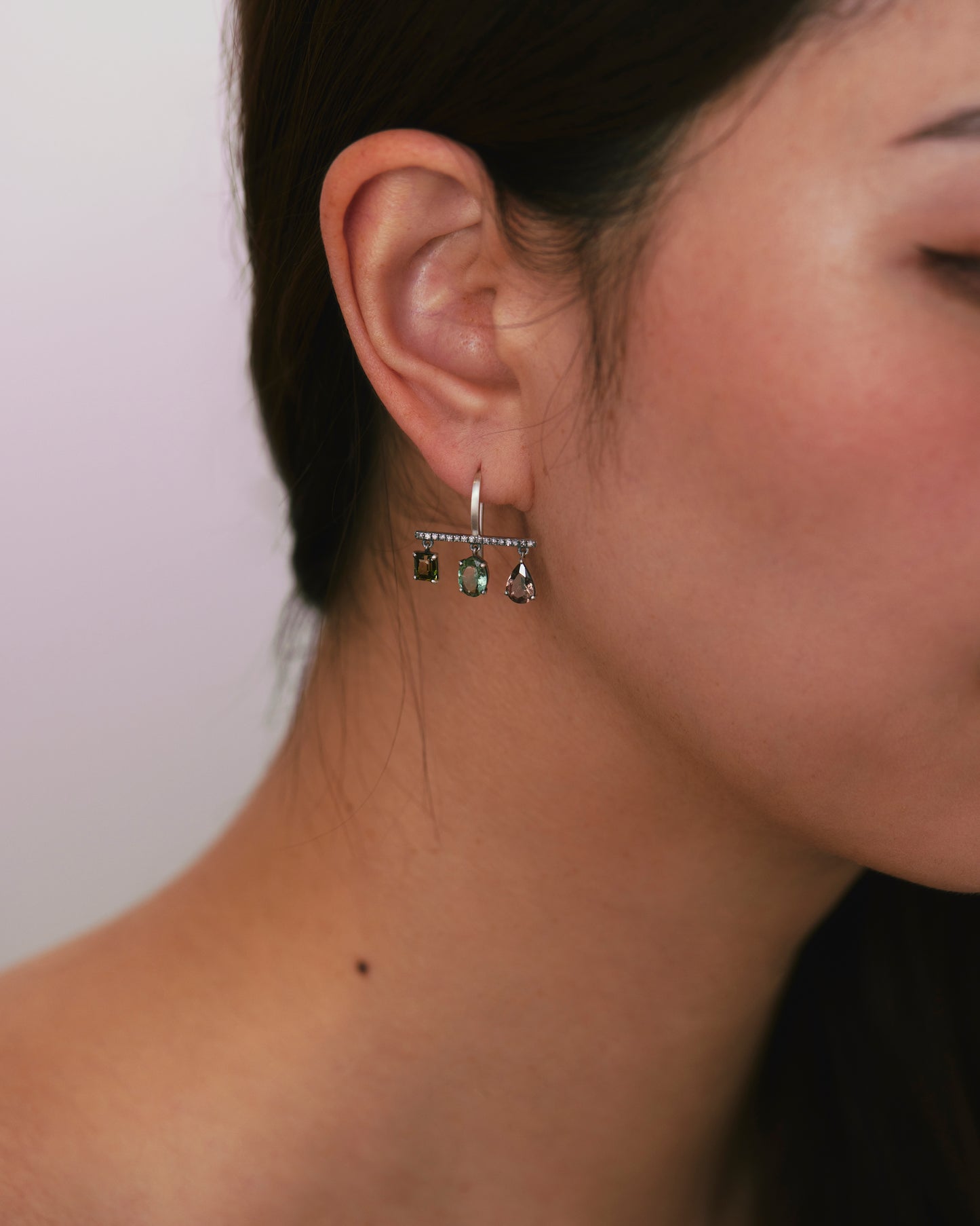 2272 Green Tourmaline | Hannah Earring