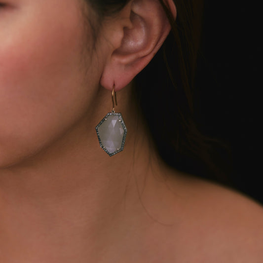 2273 Moon Stone | Neha Earrings