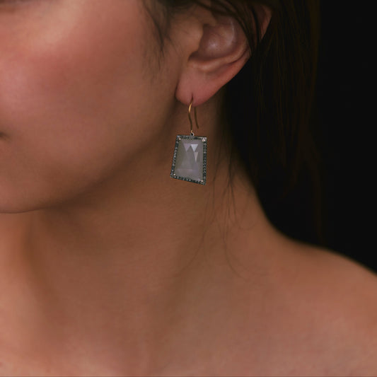 2276 Moon Stone | Neha Earrings