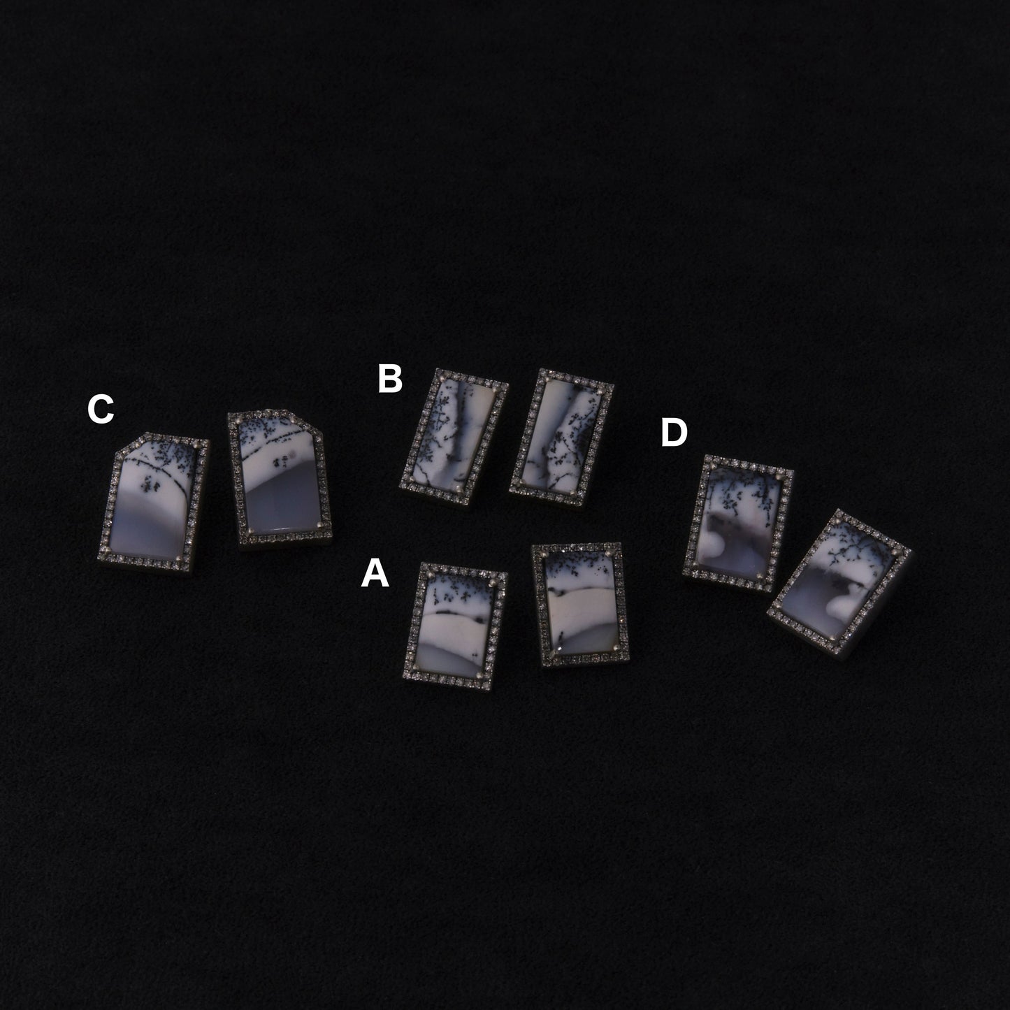 2279 Dendrite Opal | Canan Studs Earrings