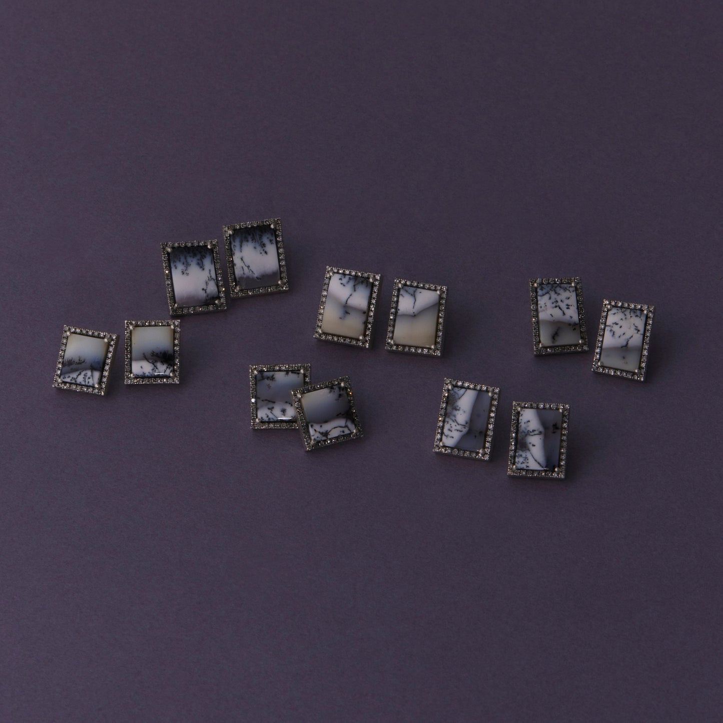 2280 Dendrite Opal | Canan Studs Earrings