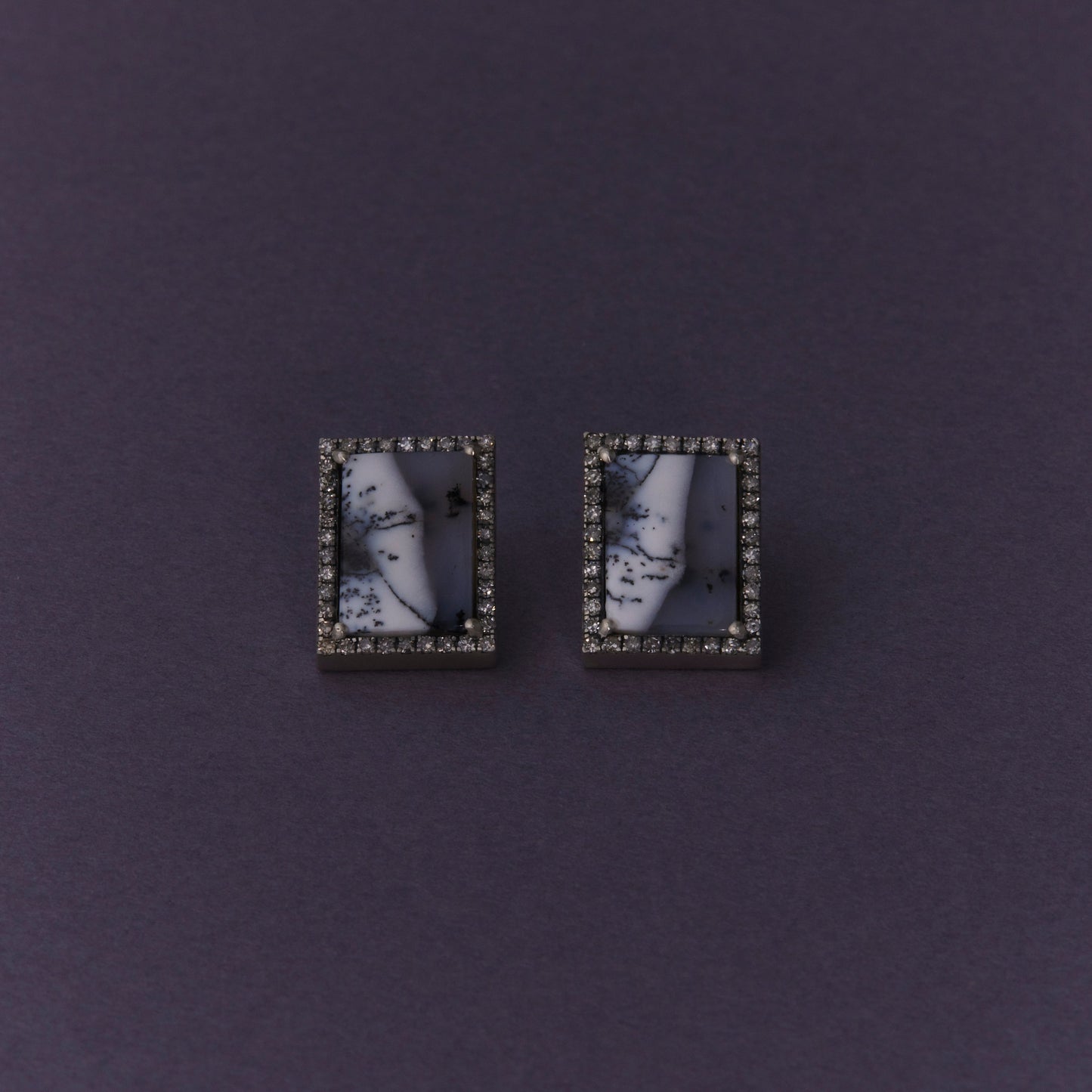 2280 Dendrite Opal | Canan Studs Earrings