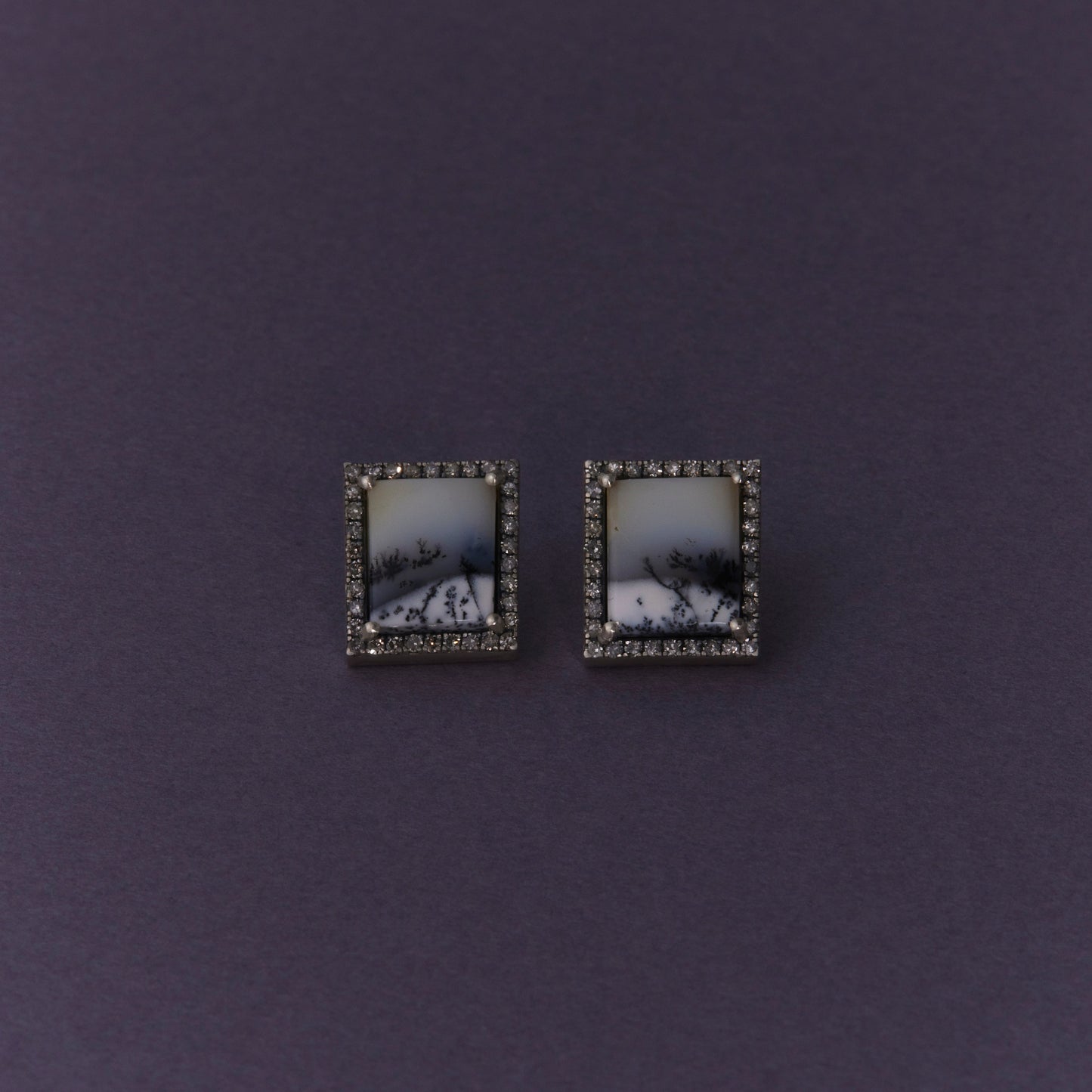 2280 Dendrite Opal | Canan Studs Earrings