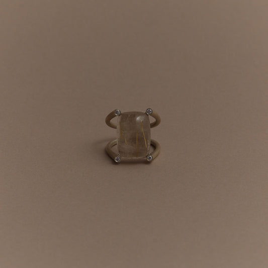 459 Gold Rutilated Quartz | One of a Kind Nini Ring