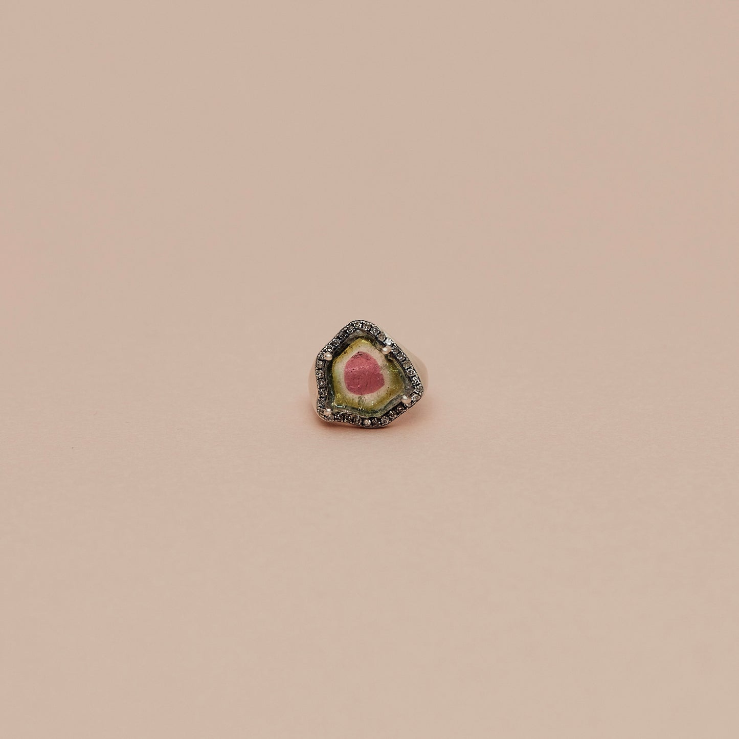 709  Watermelon Tourmaline | One of a Kind Canan Pinky Ring