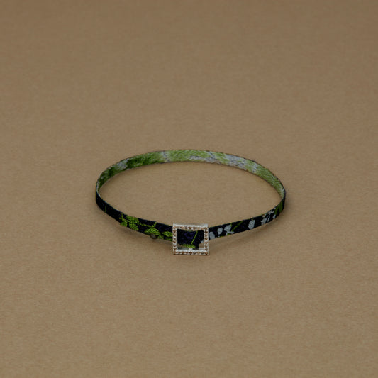 1314 中梅織物 Nishijin Bracelet | 白萩