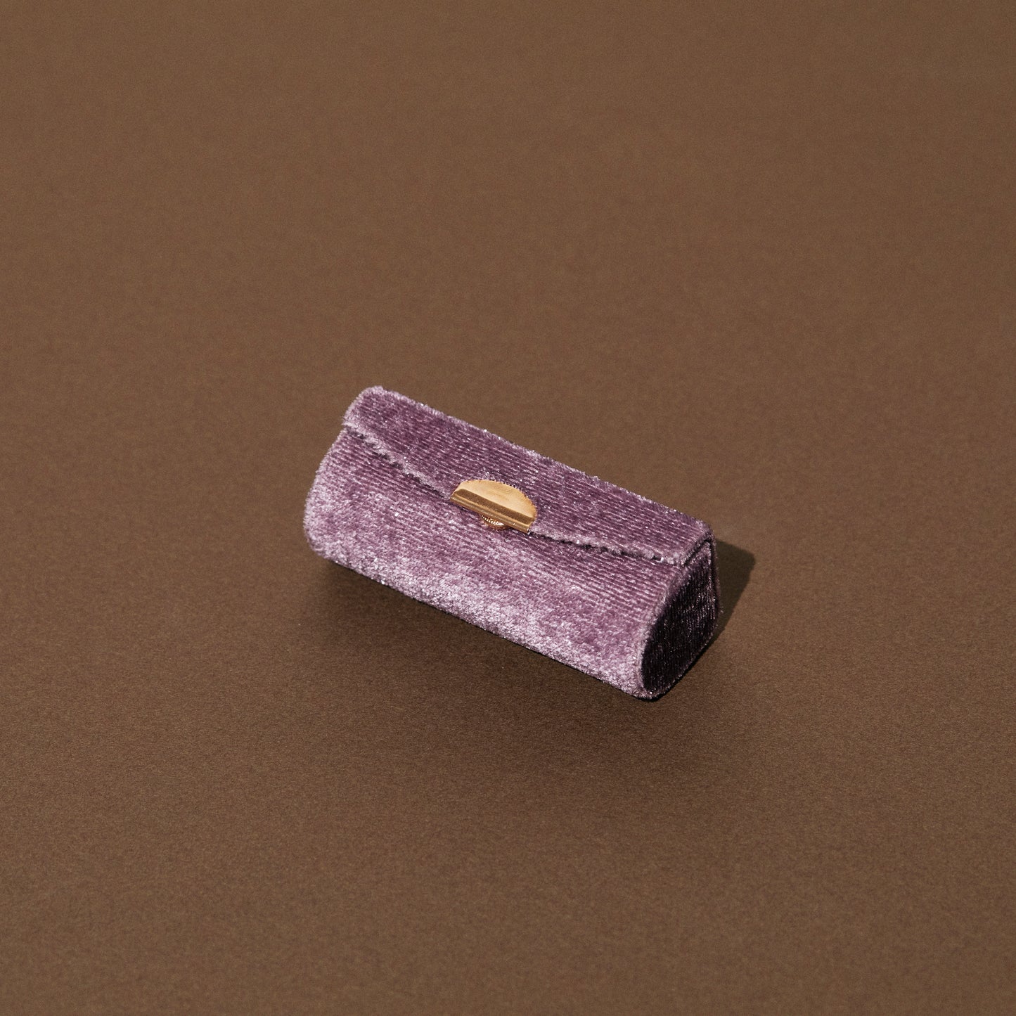 1526 杣長 Velvet Ring Case | Mauve Glitter