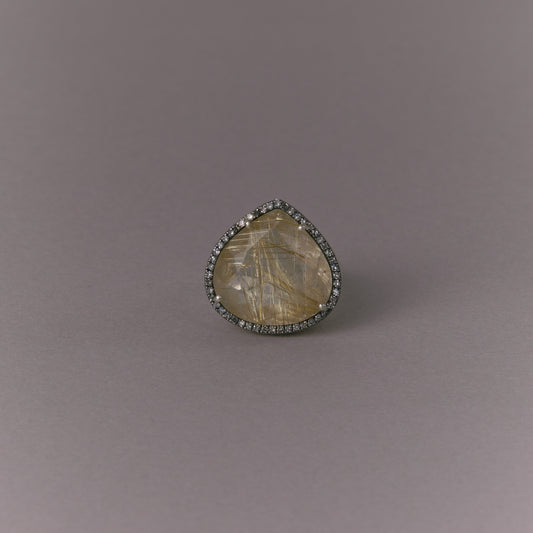 2552 Rutilated Quartz | One of Kind Canan Ring
