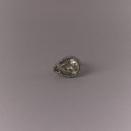 2571 Moss Rutile Quartz | One of Kind Canan Ring