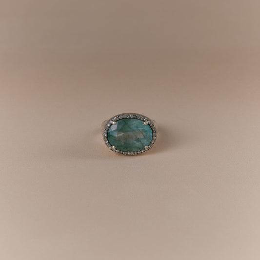 2592 Moss Aquamarine | One of Kind Canan Ring