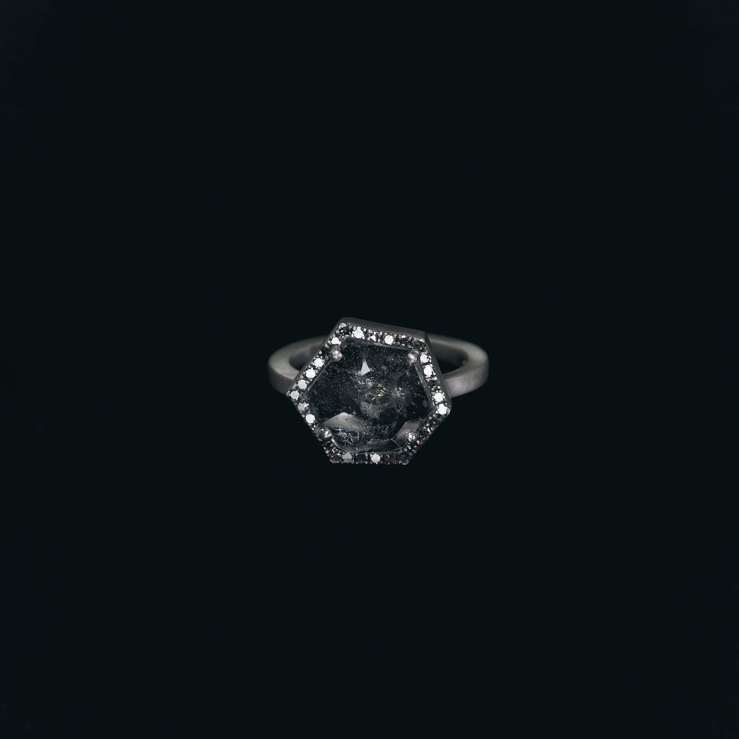 1733 Pyrite in Quartz | One of a Kind Reni Ring
