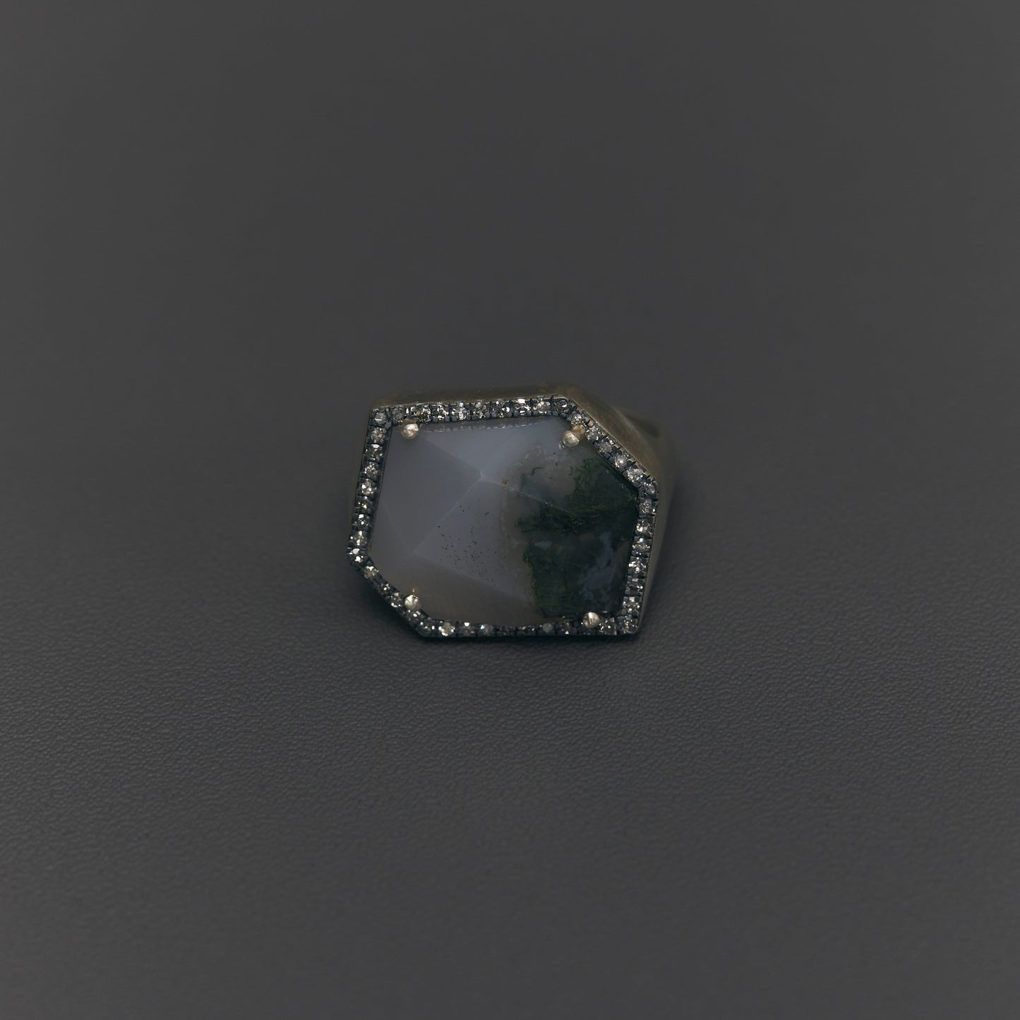 1701 Moss Agate | One of a Kind Canan Ring