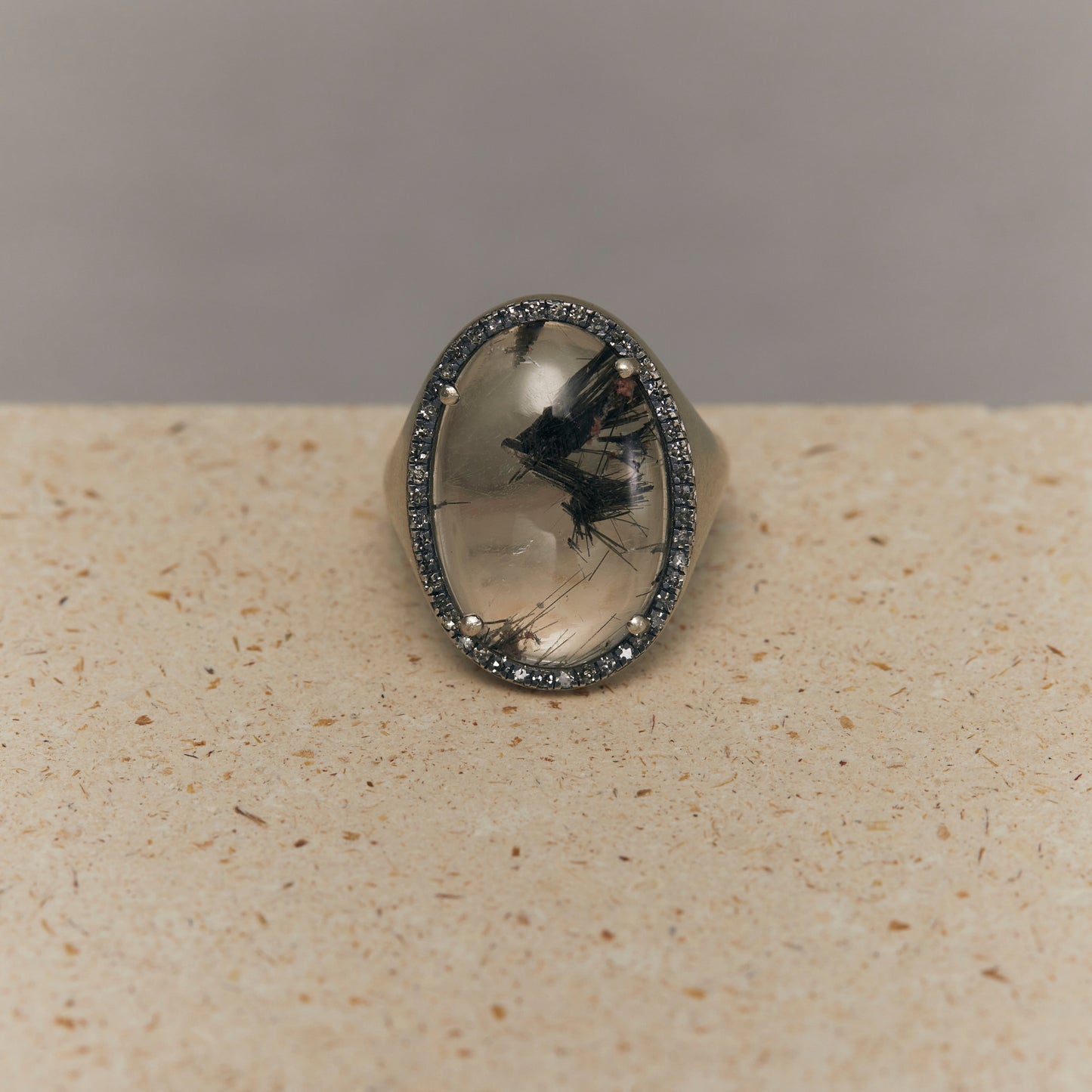 1674 Tourmaline in Quartz | One of a Kind Canan Ring