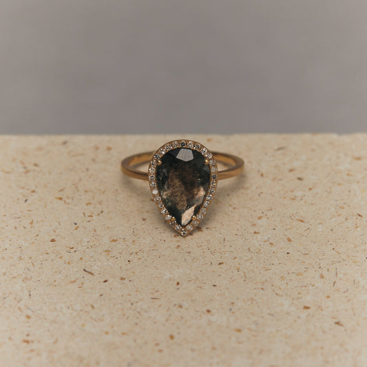 1790 Moss Aquamarine | K18YG One of a Elia Ring