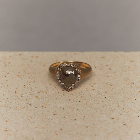 1795 Rose Cut Diamond | K18YG One of a Katia Ring