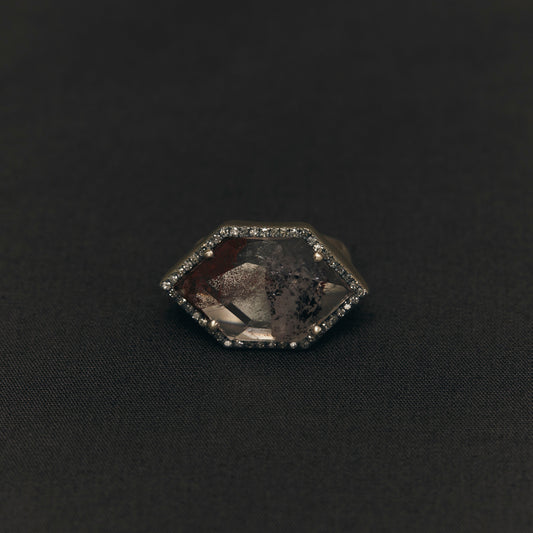1683 Lepidocrocite in Quartz | One of a Kind Canan Ring