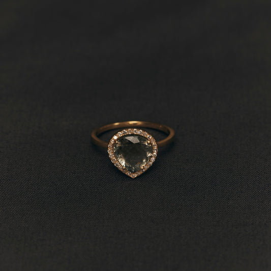 1789 Moss Aquamarine | K18YG One of a Elia Ring