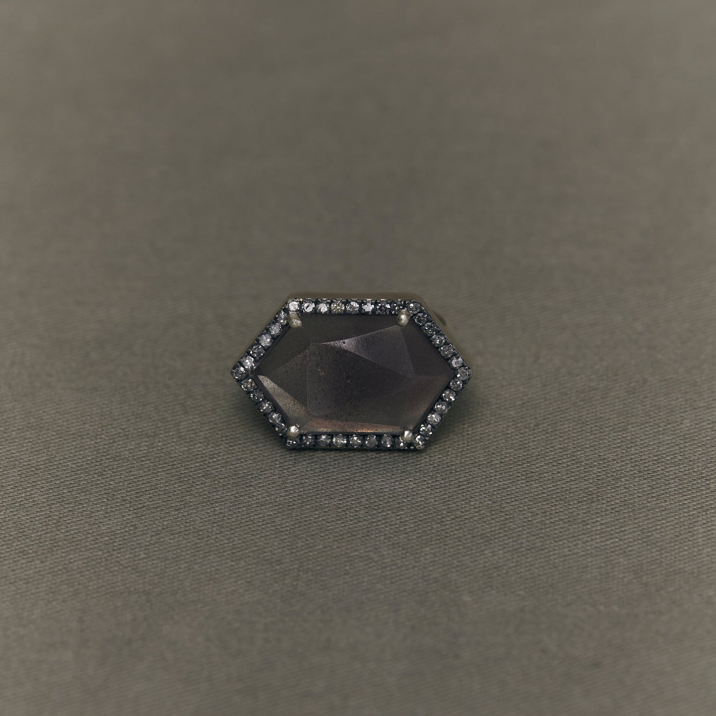 1723 Hematite in Quartz | One of a Kind Canan Pinky Ring