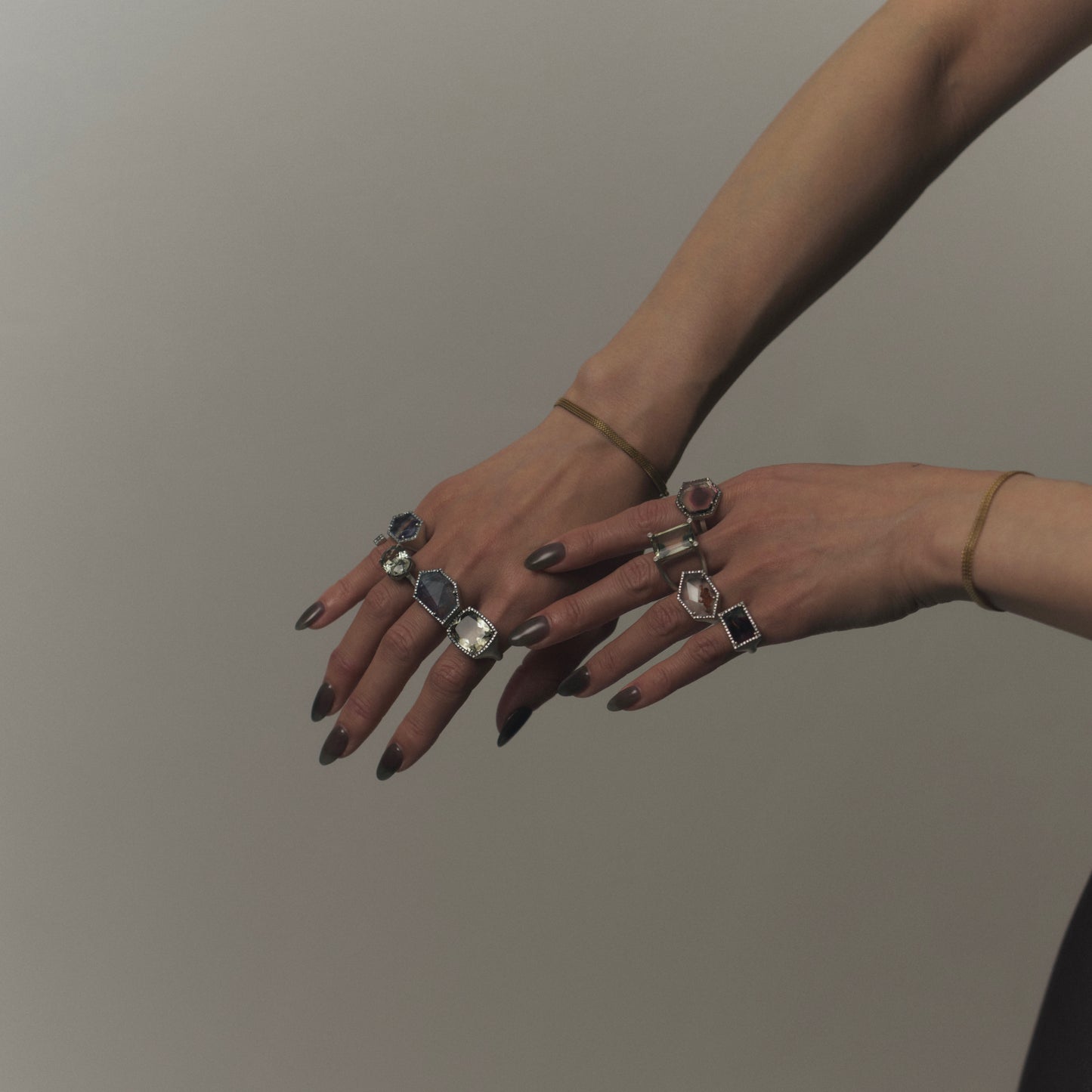 1733 Pyrite in Quartz | One of a Kind Reni Ring