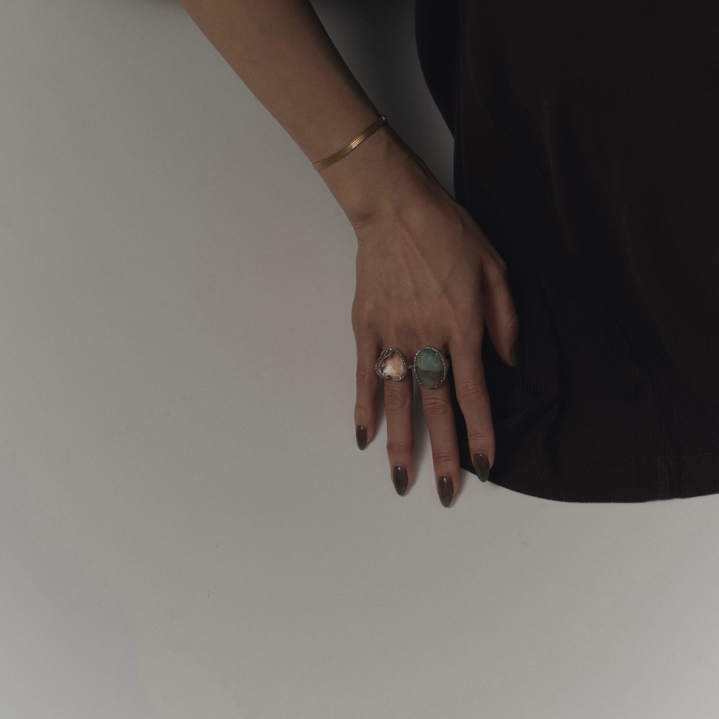 1691 Bi-color Aquamarine | One of a Kind Canan Ring