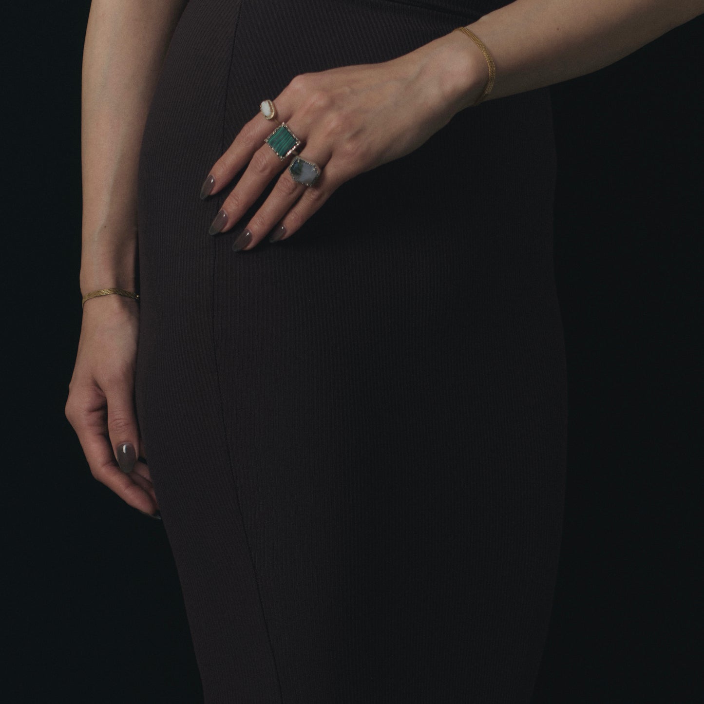1701 Moss Agate | One of a Kind Canan Ring