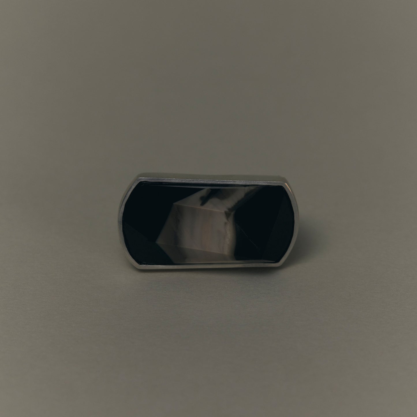 1864 Onyx | One of a Kind Gimel Ring