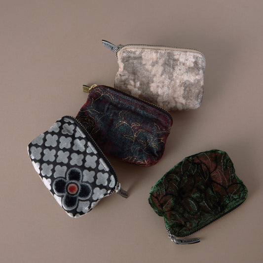 1525 Chocho Velvet Ring Case | Purple Glitter
