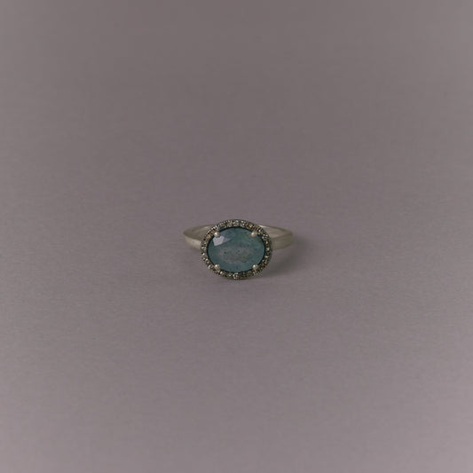 2621 Moss Aquamariine | Reni Ring