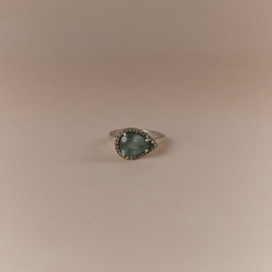2622 Moss Aquamariine | Reni Ring