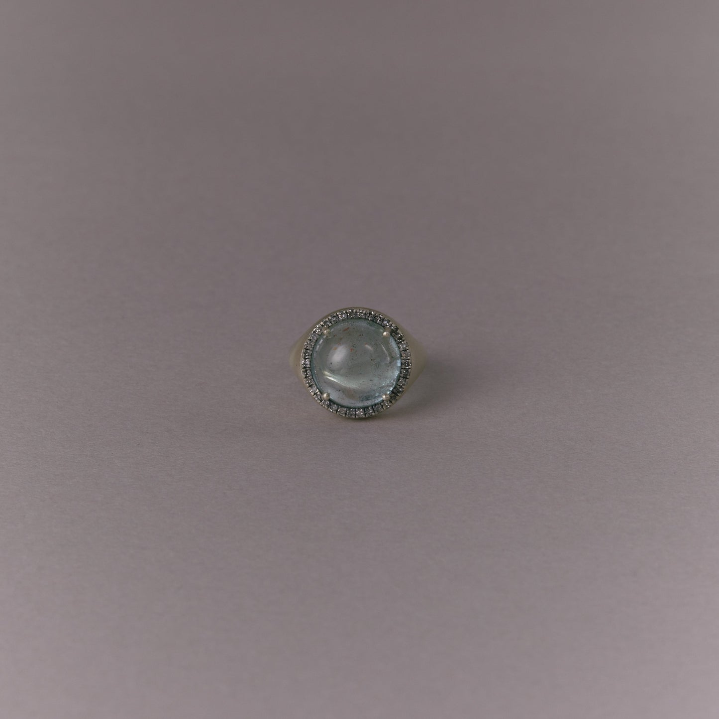 2651 Moss Aquamarine | One of a Kind Canan Pinky Ring
