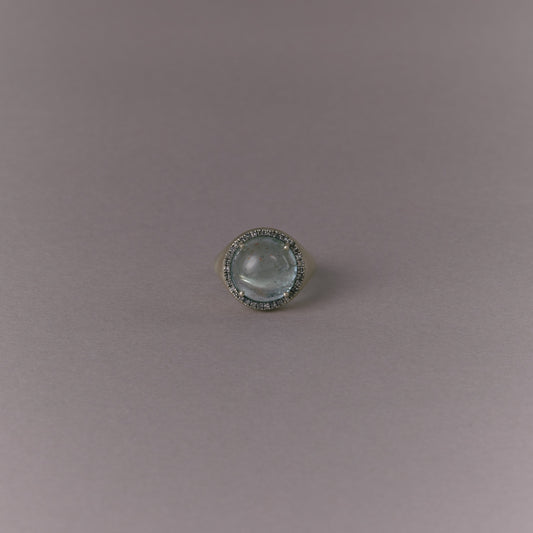 2651 Moss Aquamarine | One of a Kind Canan Pinky Ring