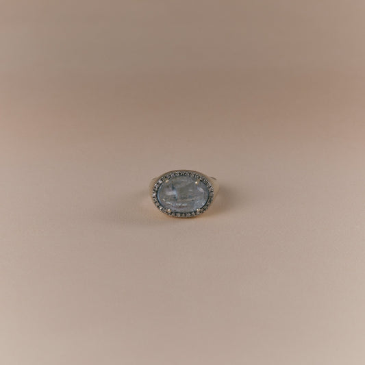 2652 Moss Aquamarine | One of a Kind Canan Pinky Ring
