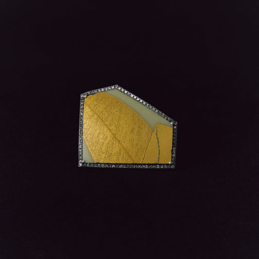 2686 Kutani porcelain 錦山窯 | One of a kind Canan Ring