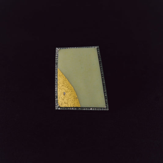 2689 Kutani porcelain 錦山窯 | One of a kind Canan Ring