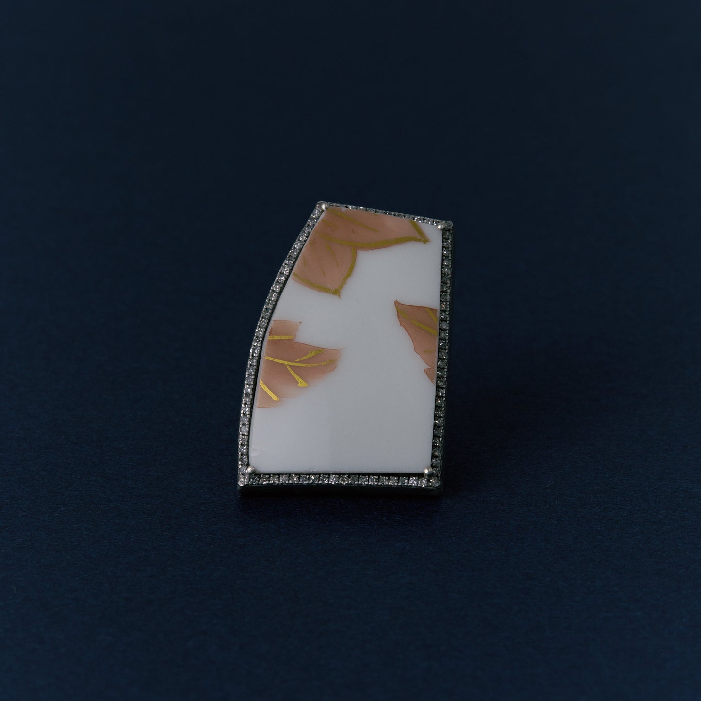 2693 Kutani porcelain 錦山窯 | One of a kind Canan Ring