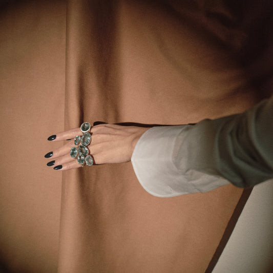 2389 Moss Aqamarine | One of Kind Canan Pinky Ring