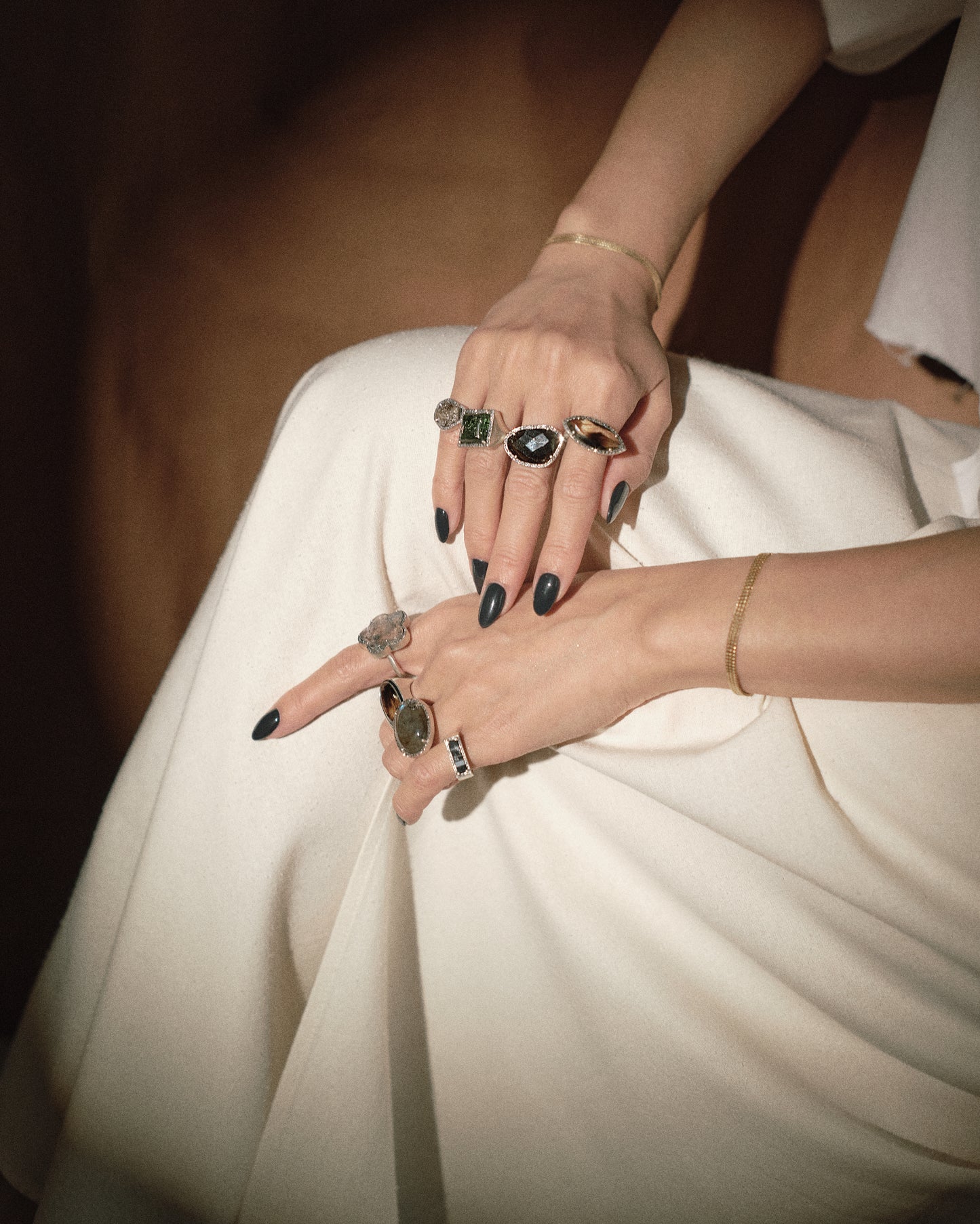 2499 Tourmaline | One of a Kind Mibu Black Ring
