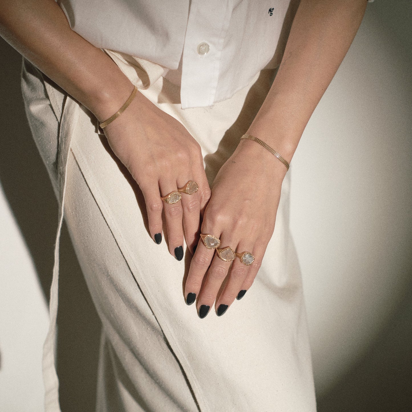 2546 Slice Diamond | K18YG One of a Katia Ring