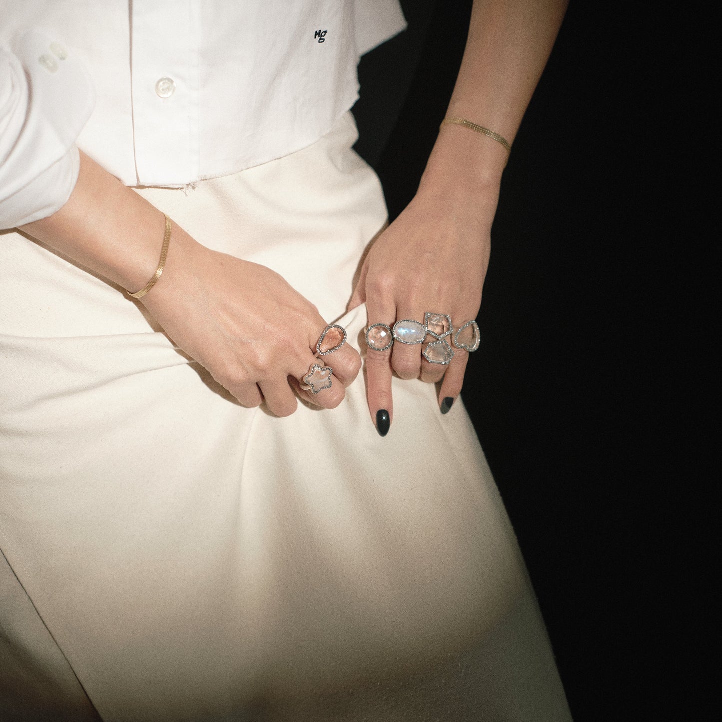 2371 Rutilated Quartz | One of Kind Canan Pinky Ring