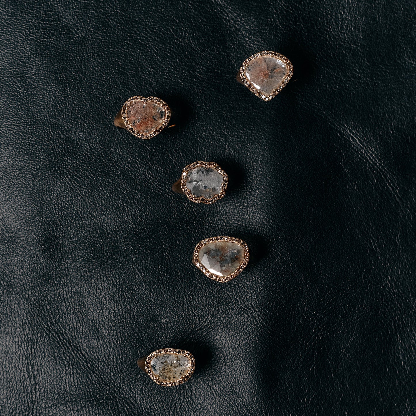 2546 Slice Diamond | K18YG One of a Katia Ring