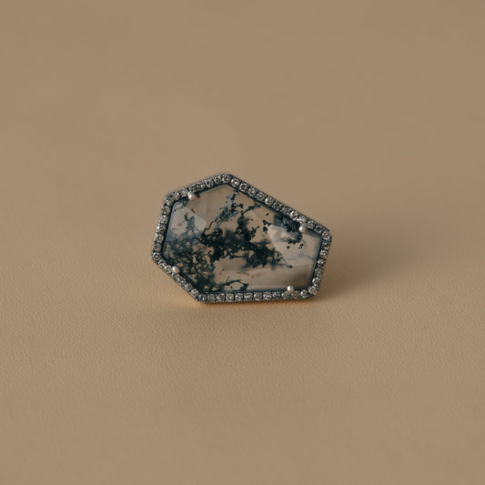 2362 Moss Agate | One of Kind Canan Ring