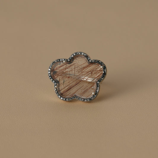 2401 Rutilated Quartz | One of a Kind Reni Ring